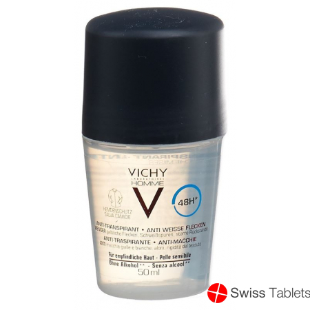 Vichy Homme Deo Anti-Flecken 48h Roll On 50ml buy online