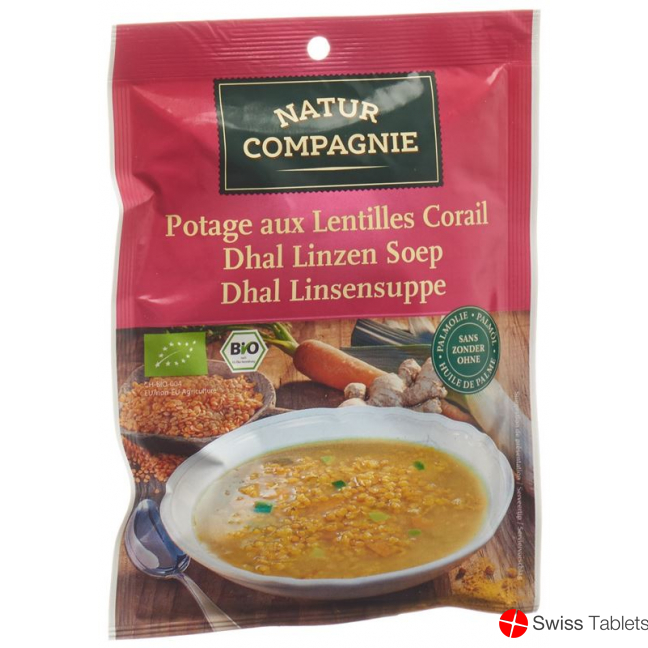 Natur Compagnie Dhal Linsen-Suppe Bio Beutel 60g buy online