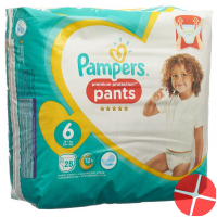 Pampers Prem Prot Pan Grösse 6 15+kg Ex Lar Spar 28 Stück