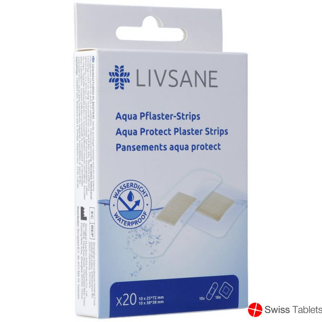Livsane Aqua Pflaster-Strips 20 Stück buy online