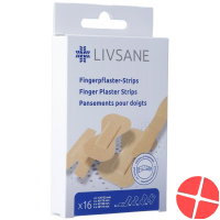 Livsane Fingerpflaster-Strips 16 Stück