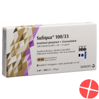 Suliqua 100/33 Injektionslösung Solostar Fertpen 3 Stück
