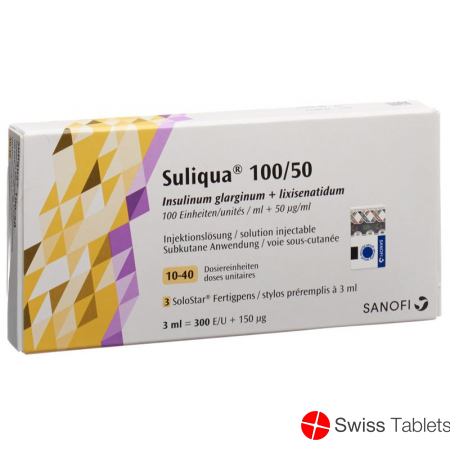Suliqua 100/50 Injektionslösung Solostar Fertpen 3 Stück buy online