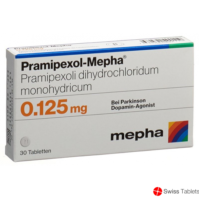 Pramipexol Mepha Tabletten 0.125mg 30 Stück buy online