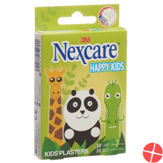 3M Nexcare Kinderpflast Happy Kids Animals 20 Stück