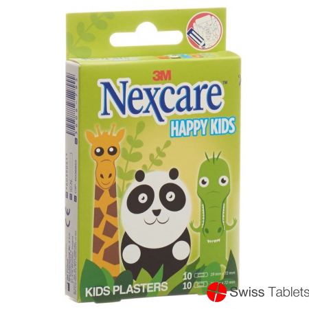 3M Nexcare Kinderpflast Happy Kids Animals 20 Stück buy online
