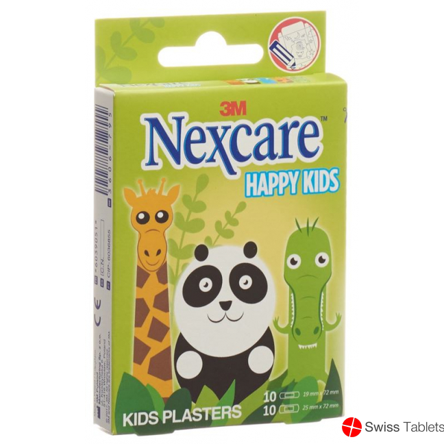 3M Nexcare Kinderpflast Happy Kids Animals 20 Stück buy online