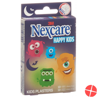 3M Nexcare Kinderpflast Happy Kids Monsters 20 Stück