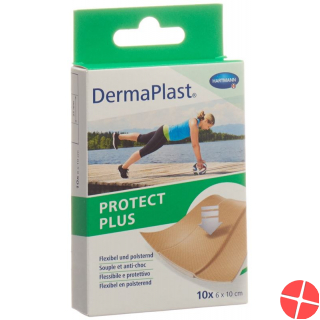 Dermaplast Protect Plus 6x10cm 10 Pieces