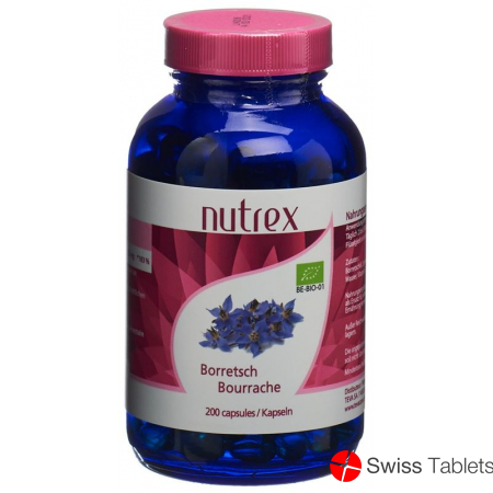 Nutrex Borretschoel Kapseln 500mg Bio 200 Stück buy online