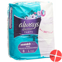 Always Discreet Inkontinenz Pants L Plus 8 Stück
