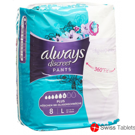 Always Discreet Inkontinenz Pants L Plus 8 Stück buy online