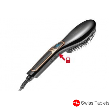 Trisa Straightener Brush Smooth Ceramic Lcd Displa buy online