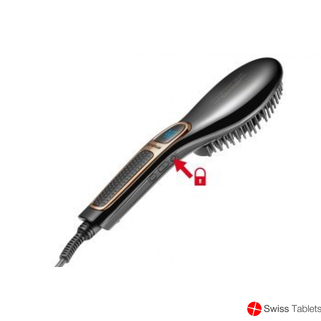 Trisa Straightener Brush Smooth Ceramic Lcd Displa buy online