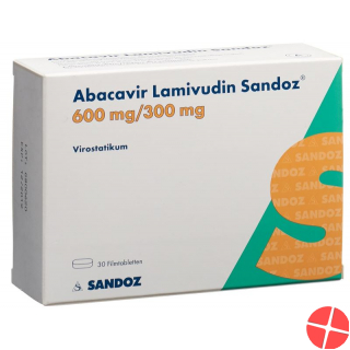 Abacavir Lamivud Sandoz Filmtabletten 600/300mg 30 Stück