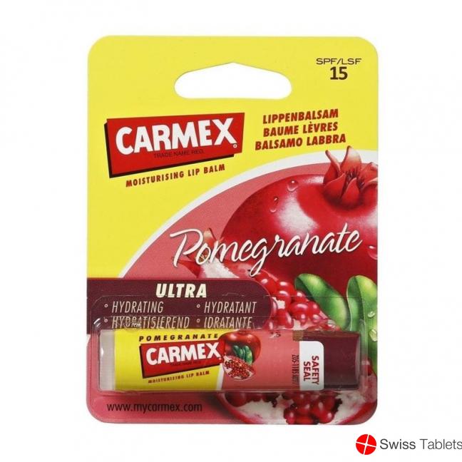 Carmex Lippenbalsam Prem Pomegr SPF 15 Stick 4.25g buy online