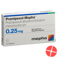Pramipexol Mepha Tabletten 0.25mg 30 Stück