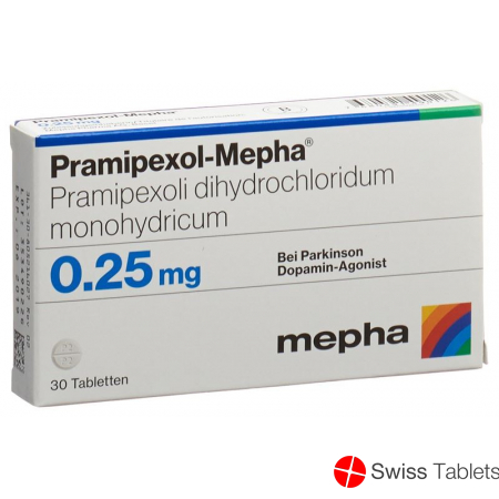 Pramipexol Mepha Tabletten 0.25mg 30 Stück buy online