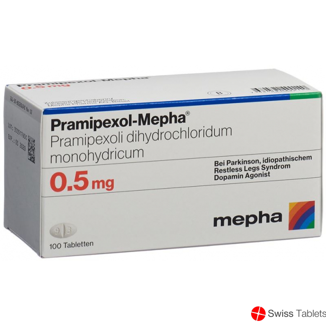 Pramipexol Mepha Tabletten 0.5mg 100 Stück buy online