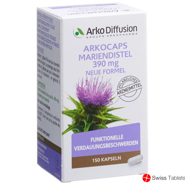 Arkocaps Mariendistel Kapseln 390mg Neue For 150 Stück buy online