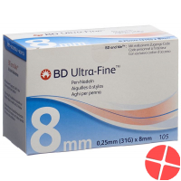 BD Ultra-Fine Pen Nadel 31g 0.25x8mm 105 Stück