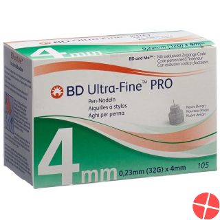BD Ultra-Fine Pro Pen Nadel 32g 0.23x4mm 105 Stück