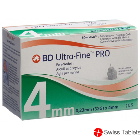 BD Ultra-Fine Pro Pen Nadel 32g 0.23x4mm 105 Stück buy online