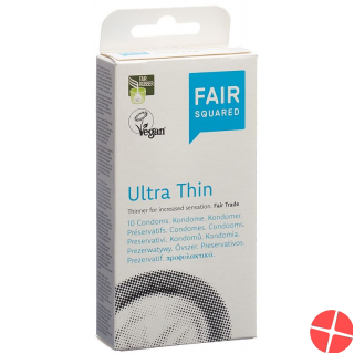 Fairsquared Kondom Ultra Thin Vegan 10 Stück