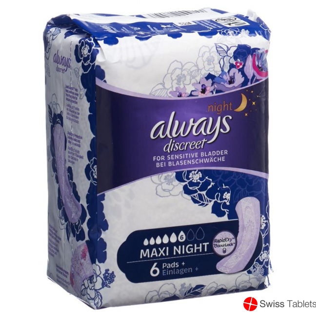 Always Discreet Inkontinenz Maxi Night 6 Stück buy online