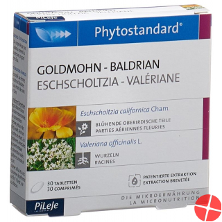 Phytostandard Gold Poppy- Valerian Tablets 30 Pieces