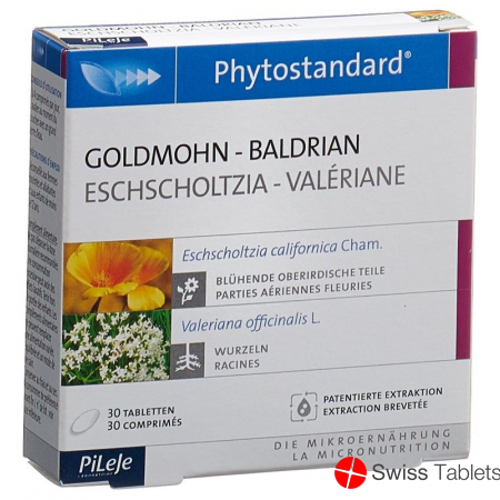 Phytostandard Gold Poppy- Valerian Tablets 30 Pieces buy online