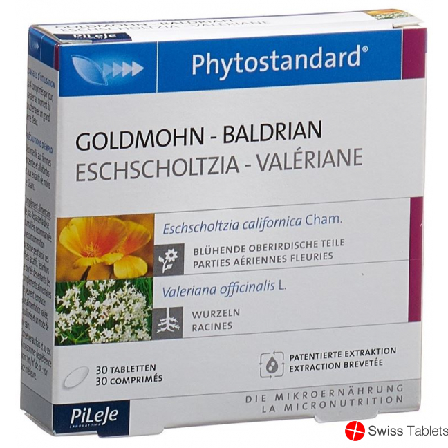 Phytostandard Gold Poppy- Valerian Tablets 30 Pieces buy online