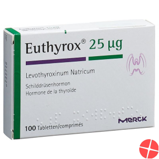 Euthyrox 25 Tabletten 0.025mg Neue Formel 100 Stück