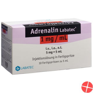 Adrenalin Labatec 5mg/5ml 10 Fertigspritzen 5ml