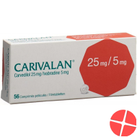 Carivalan Filmtabletten 25mg/5mg 56 Stück