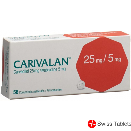 Carivalan Filmtabletten 25mg/5mg 56 Stück buy online