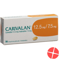 Carivalan Filmtabletten 12.5mg/7.5mg 56 Stück