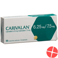 Carivalan Filmtabletten 6.25mg/7.5mg 56 Stück