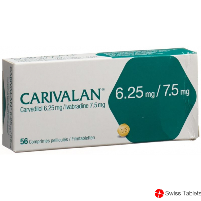 Carivalan Filmtabletten 6.25mg/7.5mg 56 Stück buy online