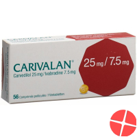 Carivalan Filmtabletten 25mg/7.5mg 56 Stück