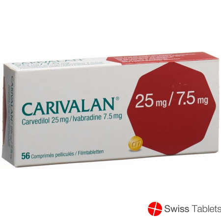 Carivalan Filmtabletten 25mg/7.5mg 56 Stück buy online