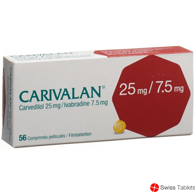 Carivalan Filmtabletten 25mg/7.5mg 56 Stück buy online