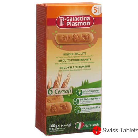 Galactina Plasmon 6 Cereali Kinder-Bisc 4x 40g buy online