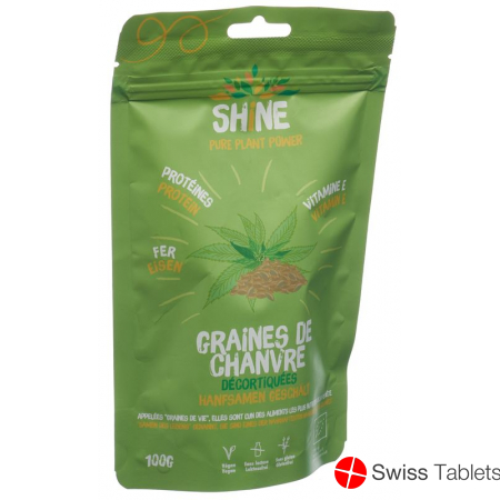 Shine Hanfsamen Geschält Bio Beutel 100g buy online