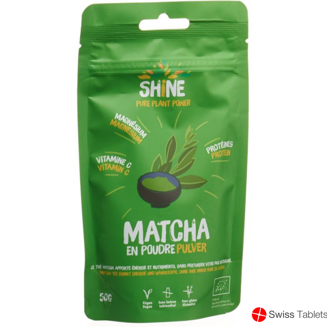 Shine Matcha Pulver Bio Beutel 50g buy online