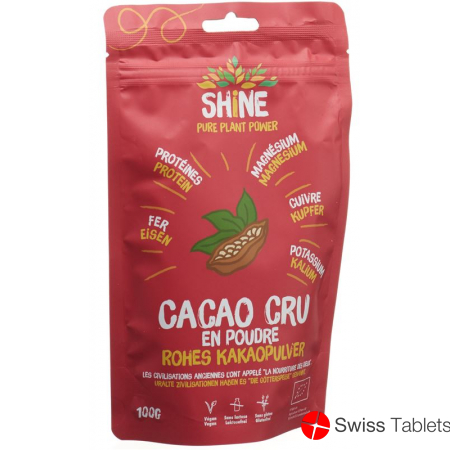 Shine Rohes Kakaopulver Bio Beutel 100g buy online