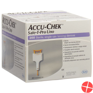 Accu-chek Safe-t Pro Uno Einmalstechhilfe 200 Stück