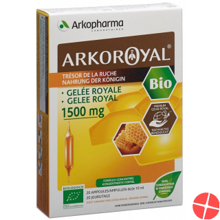 Arkoroyal Gelee Royale 1500mg Bio 20x 10ml