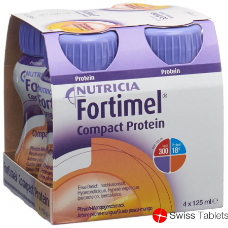 Fortimel Compact Protein Liquid Mango 4 Flasche 125ml buy online