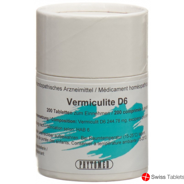 Phytomed Vermiculit Tabletten D 6 Dose 50g buy online